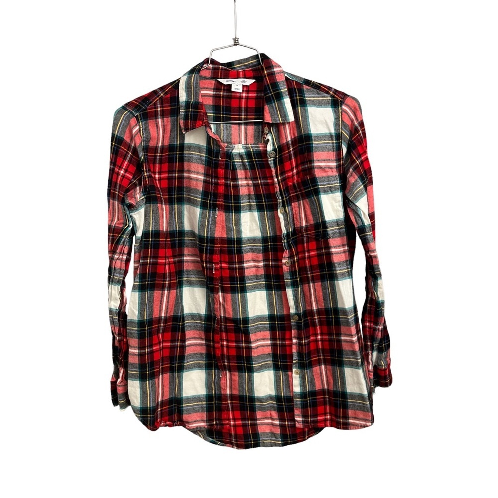 Old Navy Women’s Plaid Button Down Shirt Size M